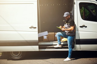 Van full of packages