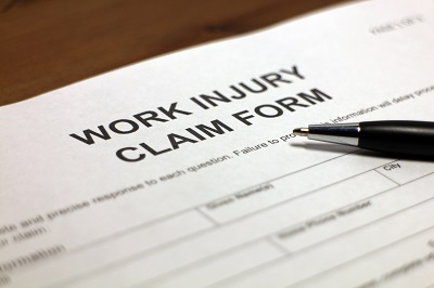 image of work comp injury claim form