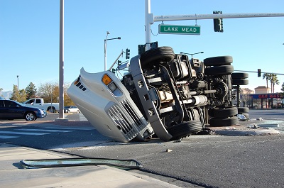 image of damaged truck